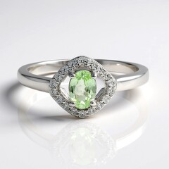 Anello in argento con Tsavorite della Tanzania
