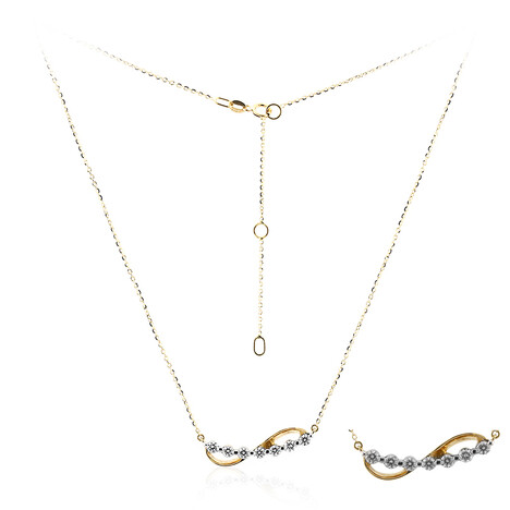 Collana in oro con Diamante IF (D) (Annette)