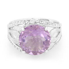 Anillo en plata con Fluorita de España