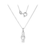 Collier en argent et Topaze blanche