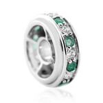 Colgante en plata con Esmeralda de Socoto (MONOSONO COLLECTION)