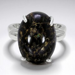Anello in argento con Opale Leopardo