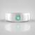 Anello in argento con Smeraldo Colombiano