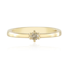 Bague en argent et Diamant chocolat I2