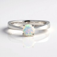 Welo-Opal-Silberring (de Melo Essence)