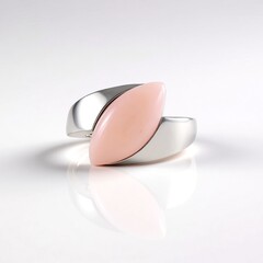 Anello in argento con Opale Rosa (de Melo Essence)