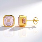 Boucles d'oreilles en argent et Kunzite