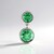 Ciondolo in argento con Quarzo Verde Smeraldo (MONOSONO COLLECTION)