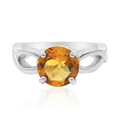 Madeira-Citrin-Silberring