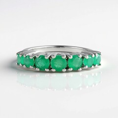 Anello in argento con Smeraldo Socoto