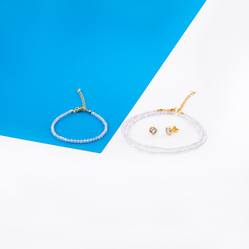 Parure in argento con Zircone