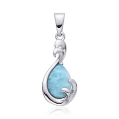 Larimar-Silberanhänger