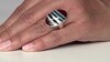 Zilveren ring met Blauwe Kingman Mohave Turkooisen (Jones Lee)