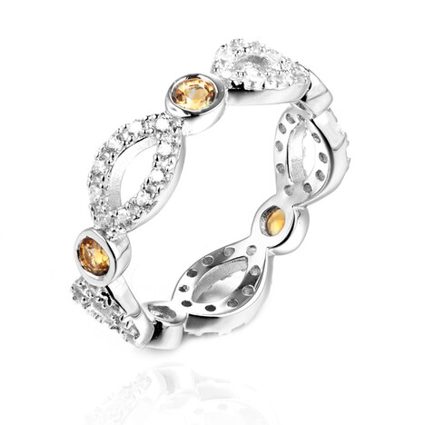 Citrine Silver Ring