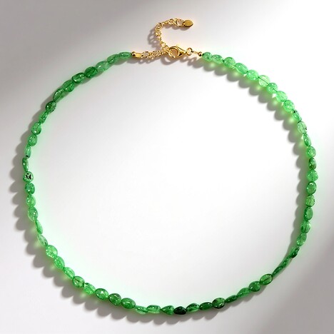 Collana in argento con Tsavorite della Tanzania (Riya)