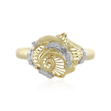 9K I4 (J) Diamond Gold Ring (Ornaments by de Melo)