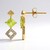 Boucles d'oreilles en or et Sphène
