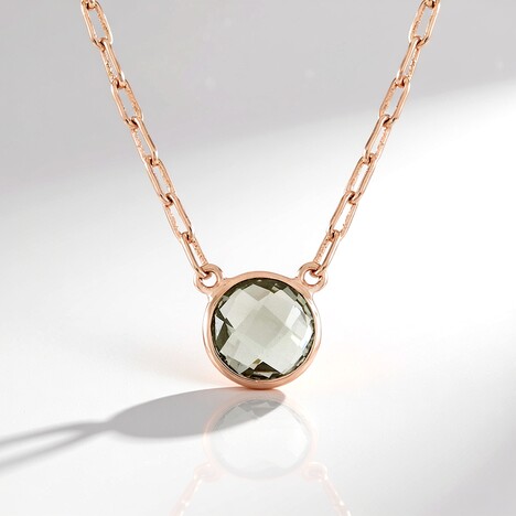 Collana in argento con Ametista Verde (Adela Silber)