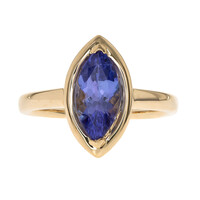 Anillo en oro con Tanzanita AAA (CIRARI)