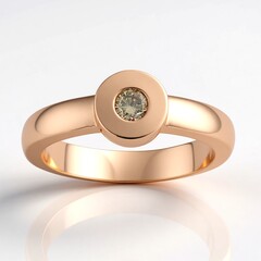 Anello in argento con Diamante Rose de France SI1 di Argyle (Annette)