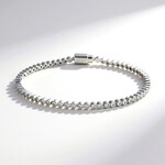 Brazalete en plata con Zircón (Adela Silber)