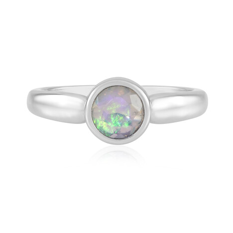 Bague en argent et Opale Welo
