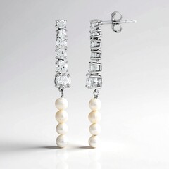 Orecchini in argento con Zircone (de Melo Essence)