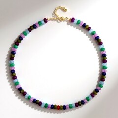 Collana in argento con Quarzo Lavanda