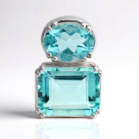 Ciondolo in argento con Fluorite Braldu (Pallanova)