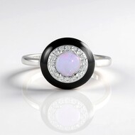 Bague en argent et Opale d'Australie