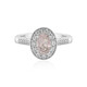 Bague en argent et Morganite de Madagascar