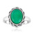 Green Onyx Silver Ring