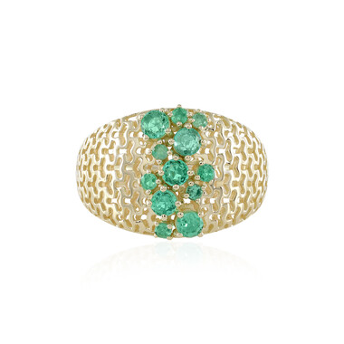Bague en or et Emeraude de Colombie (Ornaments by de Melo)