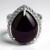 Bague en argent et Jade pourpre de Turquie