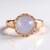 Anello in argento con Pietra di Luna Blu (KM by Juwelo)