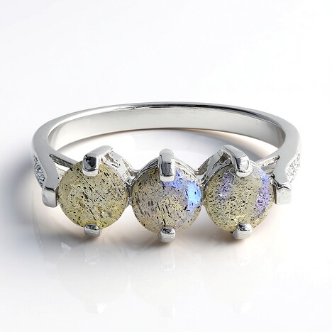 Anello in argento con Spectrolite
