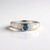 Anello in argento con Diamante Blu I2