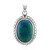 Zilveren hanger met een Chrysokoll (Art of Nature)