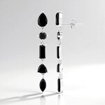 Orecchini in argento con Onice Nero
