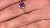 Zilveren ring met een Marokkaanse Amethist