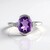 Anello in argento con Ametista