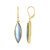Boucles d'oreilles en argent et Labradorite (Adela Silber)