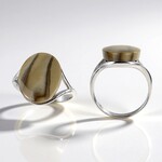 Anello in argento con Pietra Focaia (dagen)