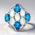 Anello in argento con Pietra di Luna Arcobaleno