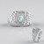 Anello in argento con Opale di Welo AAA (de Melo Essence)