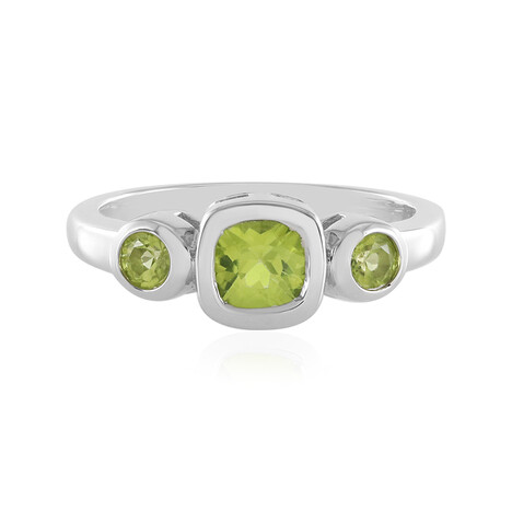 Anillo en plata con Peridoto