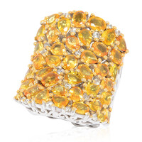 Anillo en plata con Zafiro amarillo (Dallas Prince Designs)