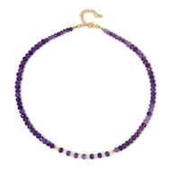 Sambia-Amethyst-Silberhalskette