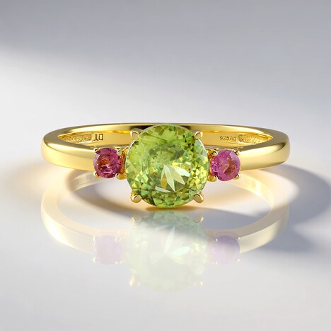 Anello in argento con Sfene