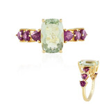 Anello in argento con Ametista Verde (de Melo Essence)